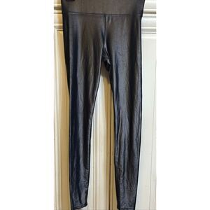 Carbon 38 Women's Stretch Full Length Leggings Takara Shine Black Size Small